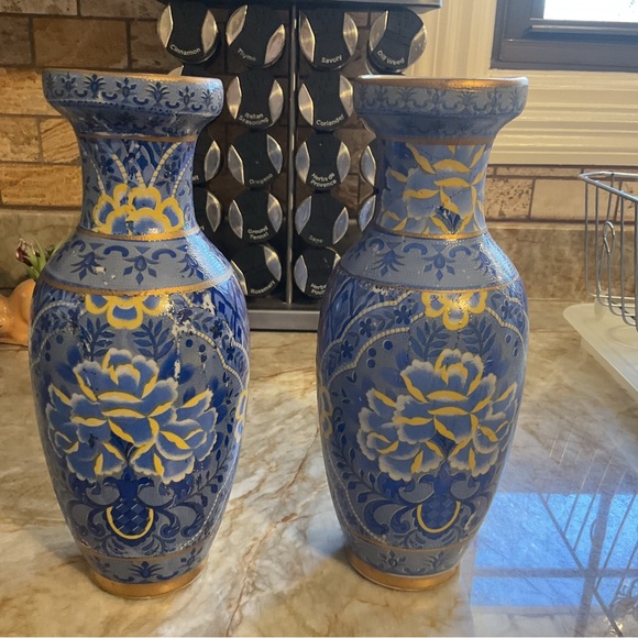 Two oriental vases from China - Picture 6 of 8